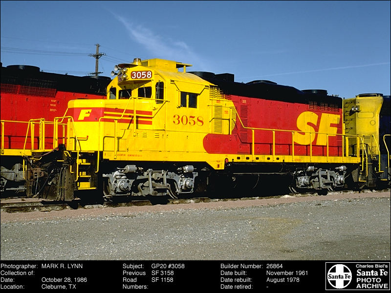 trainpix photo of ATSF3058